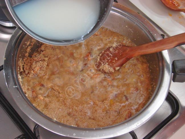 Portakallı İrmik Helvası - Yapılışı (7/12) 