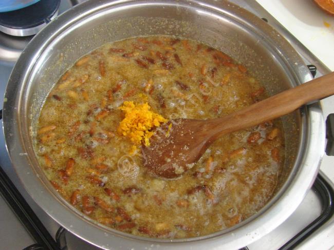 Portakallı İrmik Helvası - Yapılışı (8/12) 