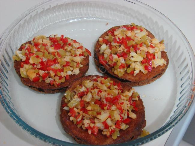 Sebzeli Patlıcan Kulesi - Yapılışı (12/20) 