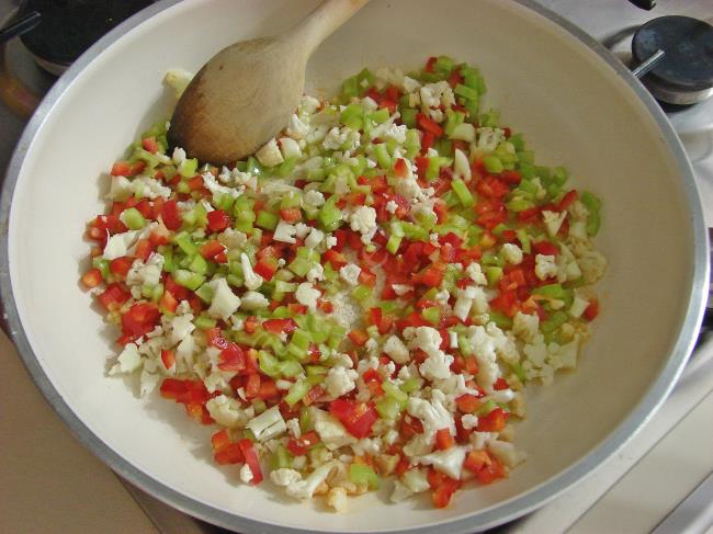 Sebzeli Patlıcan Kulesi - Yapılışı (3/20) 