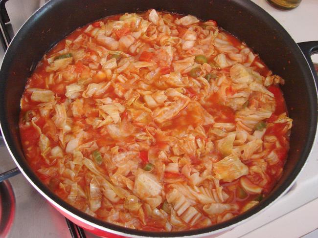 Zeytinyağlı Kapuska - Yapılışı (9/12) 