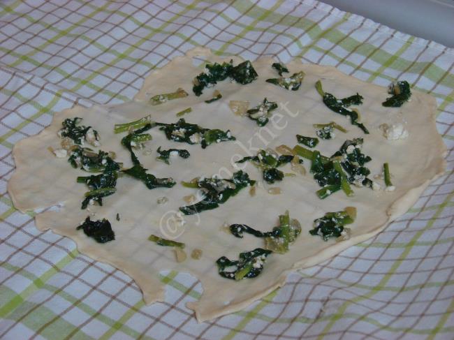 Ispanaklı Çarşaf Böreği - Yapılışı (9/16) 