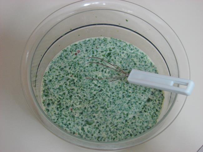 Ispanaklı Peynirli Kahvaltılık Pofuduk Pankek - Yapılışı (6/12) 