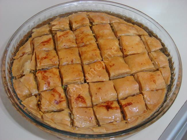 Ev Yapımı Antep Fıstıklı Baklava - Yapılışı (20/24) 