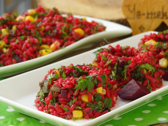 Kırmızı Pancarlı Bulgur Salatası