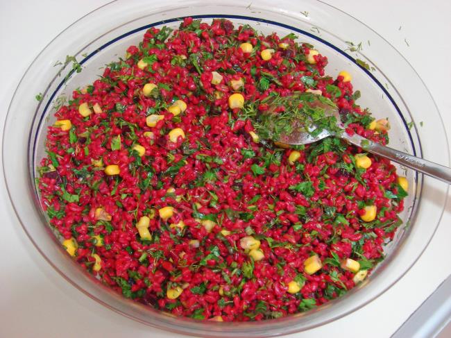 Kırmızı Pancarlı Bulgur Salatası - Yapılışı (8/12) 