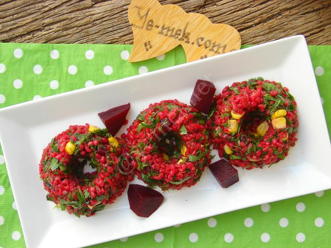 Kırmızı Pancarlı Bulgur Salatası - Yapılışı (9/12) 