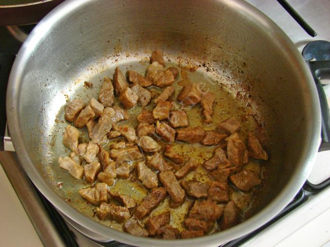 Etli Kabak Yemeği - Yapılışı (3/12) 