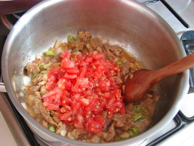 Etli Kabak Yemeği - Yapılışı (6/12) 