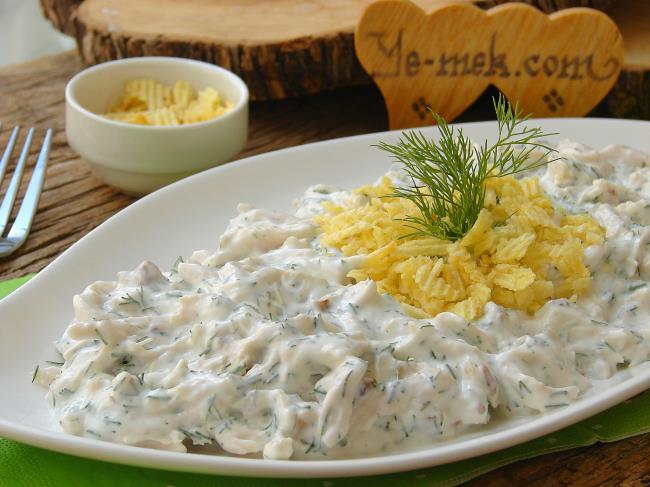 A Delicious Salad Adding Flavor With The Crispyness Of The Chips : Chicken Salad With Yogurt And Chips Recipe