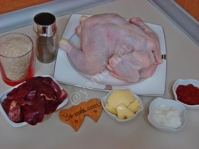 Fırında İç Pilavlı Bütün Tavuk - Yapılışı (1/16) 