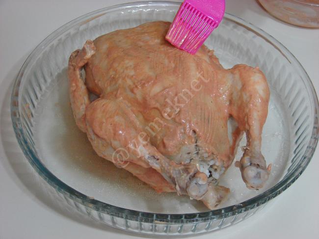 İç Pilavlı Tavuk Dolması - Yapılışı (12/16) 