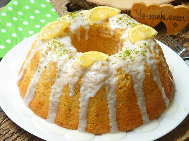 Limon Soslu Limonlu Kek Nasıl Yapılır? (12/12) Resimli Yemek Tarifleri