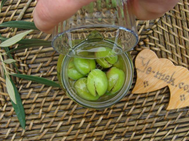 Ev Yapımı Kırma Taze Yeşil Zeytin - Yapılışı (8/12) 