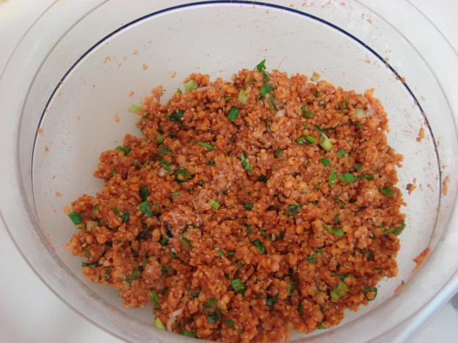 Mercimek Köftesi Çanakları - Yapılışı (11/16) 