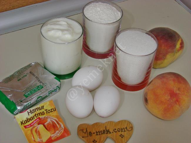 Şeftalili Alt Üst Kek - Yapılışı (1/16) 