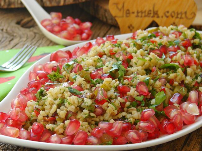 Narlı Bulgurlu Tabule Salatası - Yapılışı (10/12) 