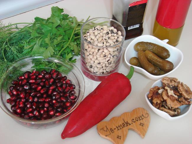 Narlı Kuru Börülce Salatası - Yapılışı (1/8) 