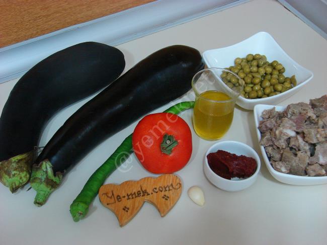 Fırında Bezelyeli Patlıcan Kebabı - Yapılışı (1/12) 