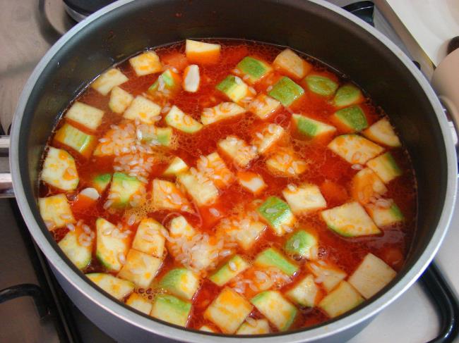 Zeytinyağlı Havuçlu Kabak Yemeği - Yapılışı (8/12) 