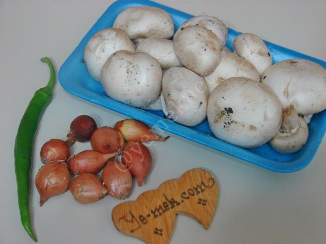 Arpacık Soğanlı Mantar Sote - Yapılışı (1/8) 