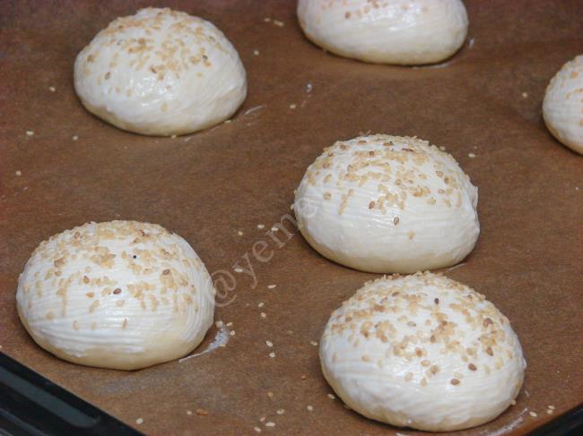 Ev Yapımı Hamburger Ekmeği - Yapılışı (8/12) 