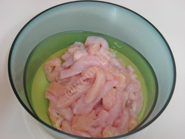 Kremalı Tavuk Sote - Yapılışı (2/12) 