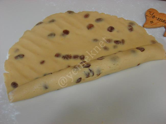 Pastane Usulü Üzümlü Kurabiye - Yapılışı (11/20) 