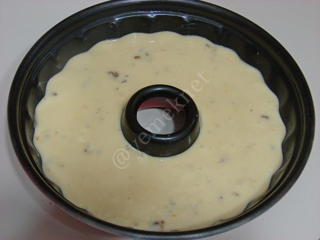 Portakallı Cevizli Kek - Yapılışı (8/16) 