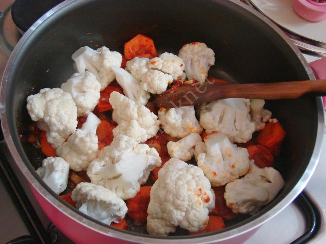 Karnabahar Yemeği - Yapılışı (4/8) 