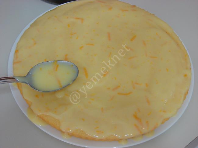 Portakal Soslu Kek - Yapılışı (15/20) 