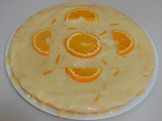 Portakal Soslu Kek - Yapılışı (16/20) 
