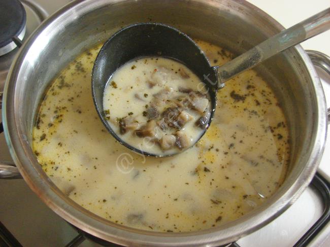 Yoğurtlu Mantar Çorbası - Yapılışı (12/16) 