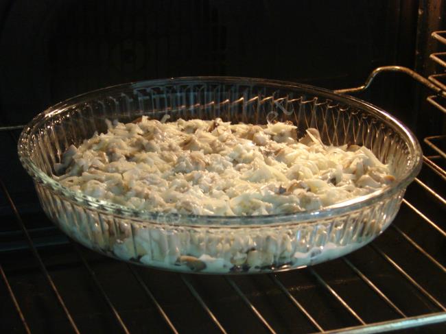 Fırında Beşamel Soslu Tavuk Yemeği - Yapılışı (12/16) 