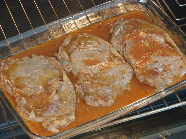 Fırında Salçalı Biftek - Yapılışı (12/16) 