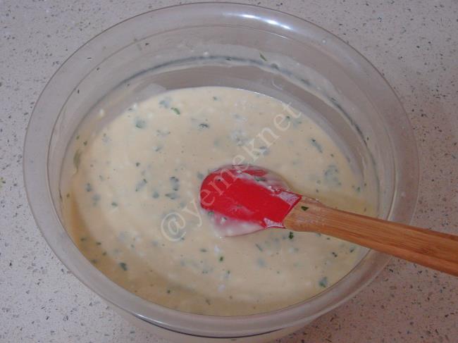 Peynirli Kek - Yapılışı (7/16) 