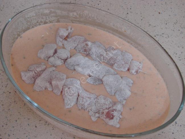 Tavuk Midye Tava - Yapılışı (7/12) 