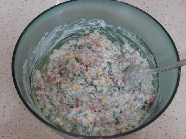 Yoğurtlu Buğday Salatası - Yapılışı (5/8) 