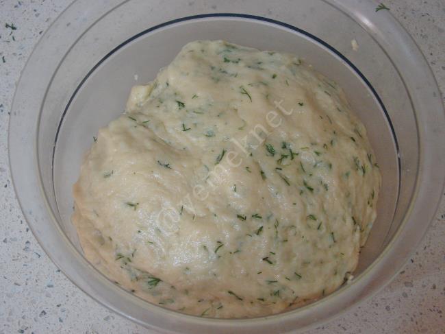 Peynirli Dereotlu Pastane Poğaçası - Yapılışı (9/20) 