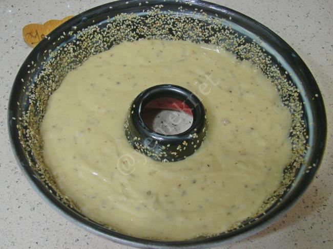 Tahinli Susamlı Kek - Yapılışı (13/20) 