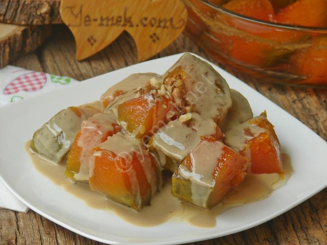 Kabak Tatlısının En Mükemmel Hali : Fırında Tahinli Kabak Tatlısı