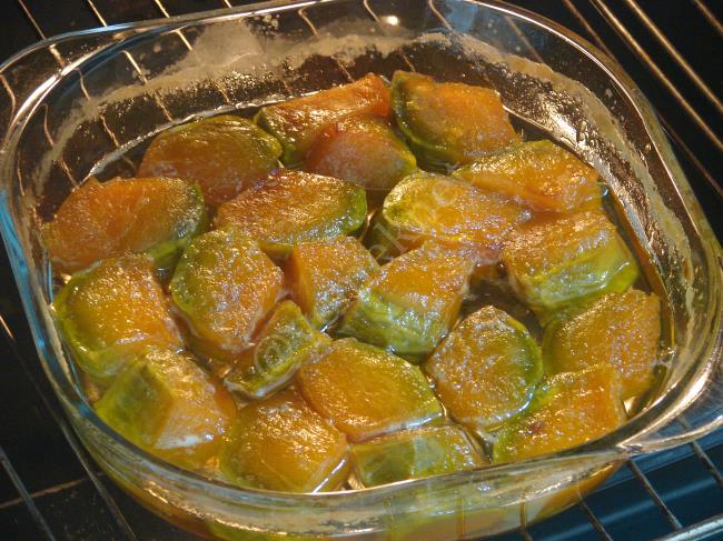 Fırında Tahinli Kabak Tatlısı - Yapılışı (8/12) 