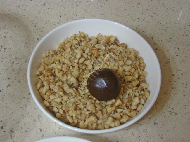 Cevizli Kakaolu Kurabiye - Yapılışı (8/16) 