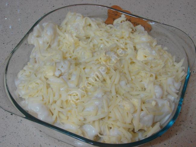 Fırında Beşamel Soslu Karnabahar Graten - Yapılışı (11/16) 