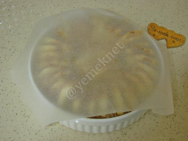 Fırında Kıymalı Patates Dizmesi - Yapılışı (12/24) 