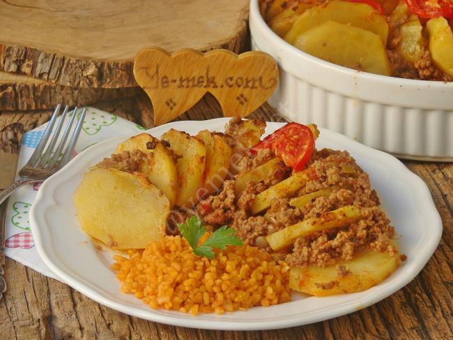 Fırında Kıymalı Patates Dizmesi - Yapılışı (20/24) 