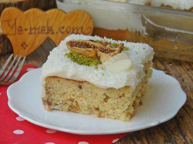 Kremalı İncirli Kek Tarifi, Nasıl Yapılır? (Resimli) Yemek Tarifleri