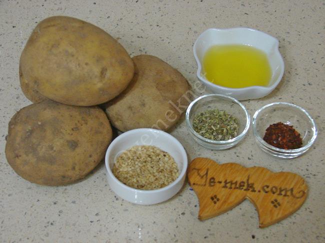 Fırında Susamlı Patates Kızartması - Yapılışı (1/12) 