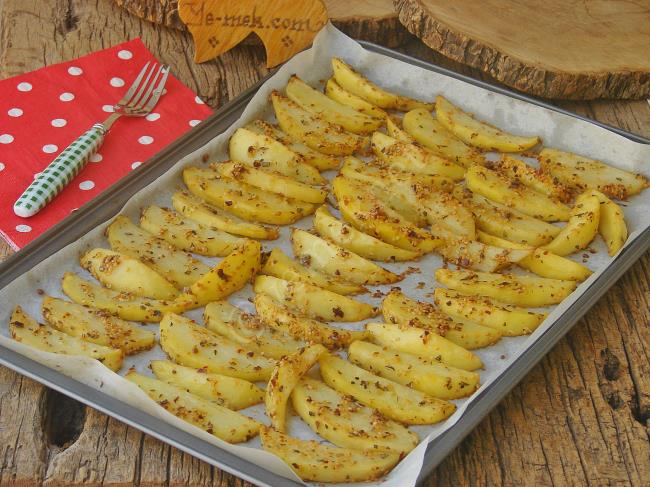 Fırında Susamlı Patates Kızartması - Yapılışı (9/12) 