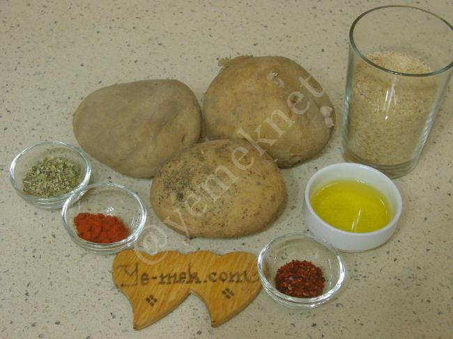 Fırında Galeta Unlu Çıtır Patates - Yapılışı (1/12) 